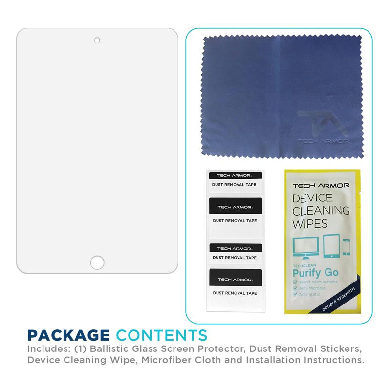 Premium Ballistic Glass Screen Protector for Apple iPad Mini 5 (2019) and iPad Mini 4 - [1-Pack]