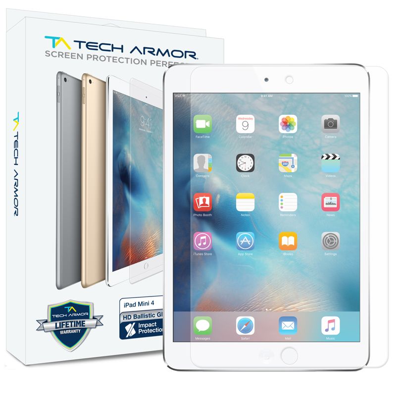 Premium Ballistic Glass Screen Protector for Apple iPad Mini 5 (2019) and iPad Mini 4 - [1-Pack]