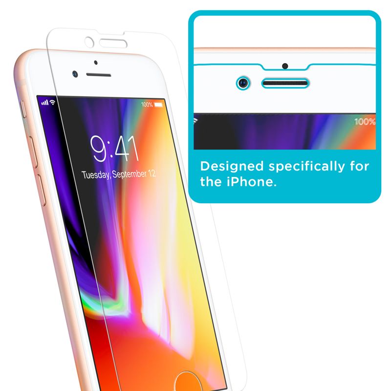 Tech Armor HD Clear Film Screen Protector Designed for Apple iPhone SE 2020 , iPhone 7 and iPhone 8 ( 4.7 Inch ) 4 Pack