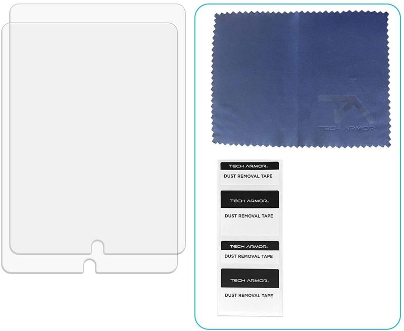 Tech Armor HD Clear Film Screen Protector Designed for Apple iPad Air 3 ( 2019 ) , iPad Pro 10.5 Inch ( 2017 ) 2 Pack