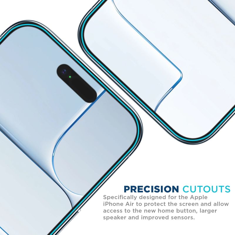 Tech Armor iPhone 17 Air Screen Protector 6.5 inch - HD Clear Film, Crystal Clear Clarity, E, 4 Pack