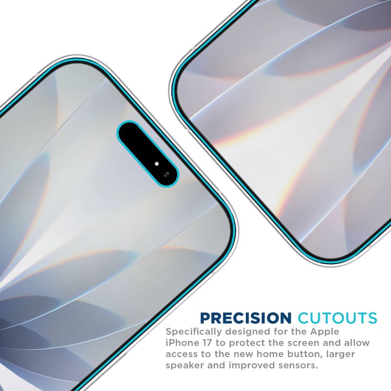 Tech Armor for iPhone 17 Screen Protector Privacy Glass 6.3 inch - Ballistic Tempered, Anti-Spy, Case Friendly, Easy Installation, Bubble Free, Touch Support, 1 Pack