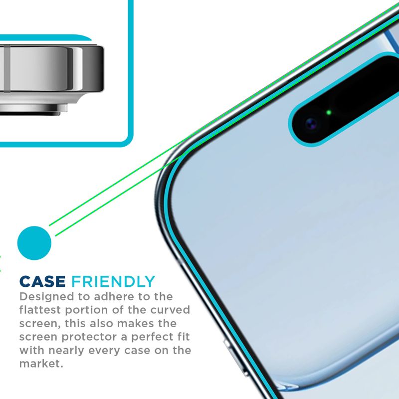 Tech Armor for iPhone Air Screen Protector Privacy Glass 6.5 inch - Ballistic Tempered, Anti-Spy, Case Friendly, Easy Installation, Bubble Free, Touch Support, 1 Pack