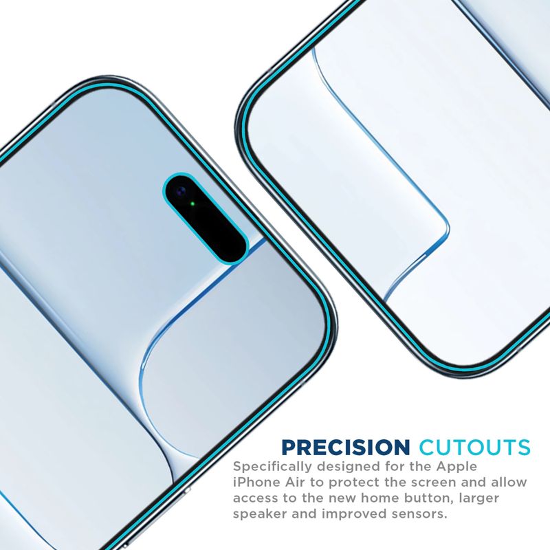 Tech Armor for iPhone Air Screen Protector Privacy Glass 6.5 inch - Ballistic Tempered, Anti-Spy, Case Friendly, Easy Installation, Bubble Free, Touch Support, 1 Pack