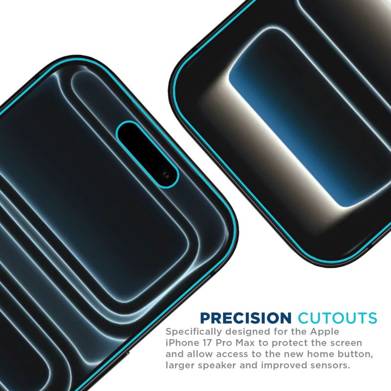 Tech Armor for iPhone 17 Pro Max Screen Protector Privacy Glass 6.9 inch - Ballistic Tempered, Anti-Spy, Case Friendly, Easy Installation, Bubble Free, Touch Support, 1 Pack