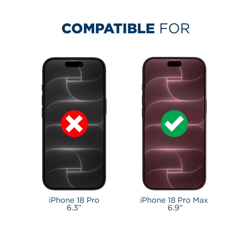Tech Armor Screen Protector for iPhone 18 Pro Max, Ballistic Glass, 3-Pack
