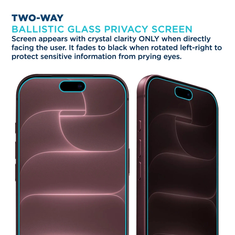 Tech Armor Privacy Glass for iPhone 18 Pro Max Screen Protector, 1-Pack