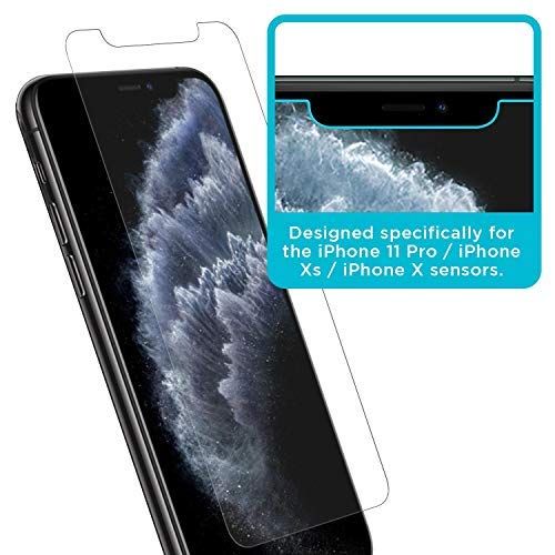 Tech Armor Ballistic Glass Screen Protector Designed for Apple iPhone 11 Pro , iPhone Xs and iPhone X 5.8 Inch 3 Pack Tempered Glass 2019