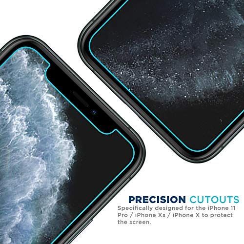 Tech Armor Ballistic Glass Screen Protector Designed for Apple iPhone 11 Pro , iPhone Xs and iPhone X 5.8 Inch 3 Pack Tempered Glass 2019