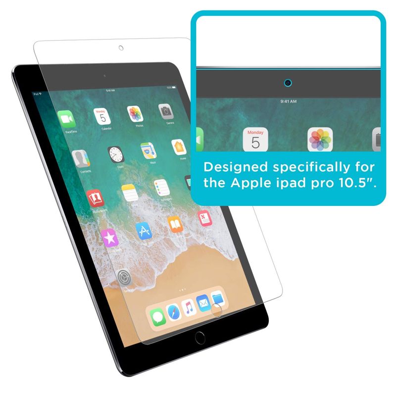 Tech Armor Matte Anti-Glare Film Screen Protector Designed for Apple iPad Air 3 (2019) , iPad Pro 10.5 (2017) Inch 2 Pack