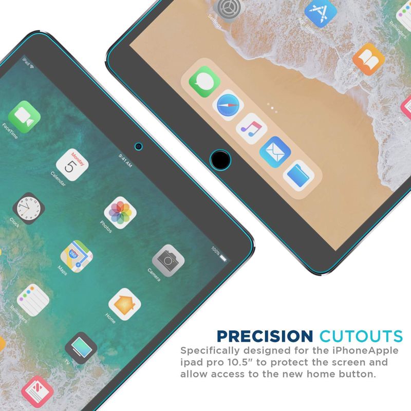 Tech Armor Matte Anti-Glare Film Screen Protector Designed for Apple iPad Air 3 (2019) , iPad Pro 10.5 (2017) Inch 2 Pack
