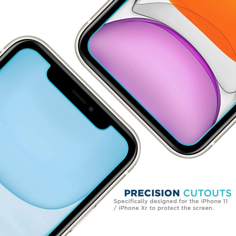 Tech Armor Ballistic Glass Screen Protector Designed for Apple iPhone 11 and iPhone XR 6.1 Inch 3 Pack Tempered Glass 2019