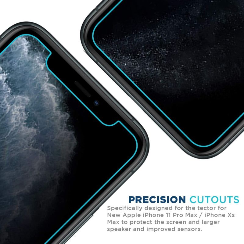 Tech Armor Privacy Ballistic Glass Screen Protector Designed for Apple iPhone 11 Pro Max and iPhone Xs Max 6.5 Inch 1 Pack 2019 Tempered Glass