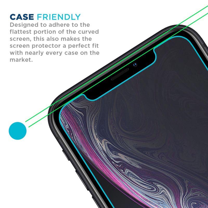 Tech Armor Privacy Ballistic Glass Screen Protector Designed for New Apple iPhone 11 and iPhone Xr 6.1 Inch 1 Pack 2019 Tempered Glass