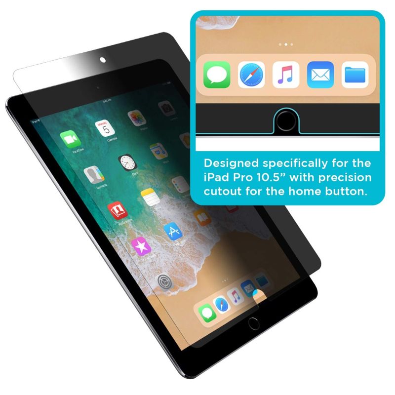 Tech Armor 4Way 360 Degree Privacy Film Screen Protector Designed for iPad Air 10.5 (2019) and iPad Pro 10.5 (2017) 1 Pack