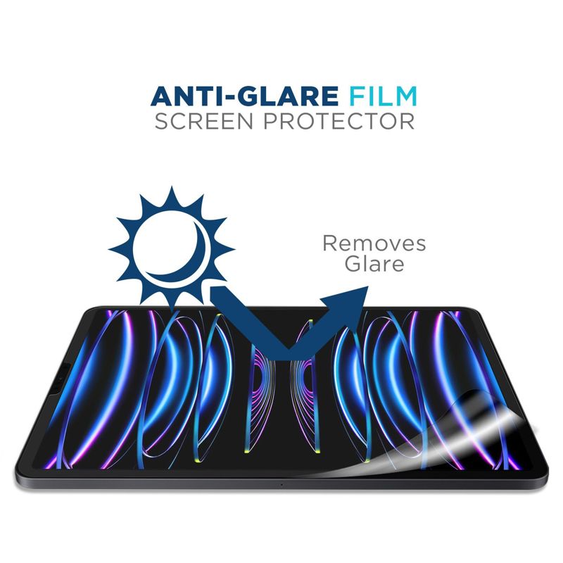 Tech Armor Matte Anti-Glare / Anti-Fingerprint Film Screen Protector Designed for Apple iPad Pro 11 Inch 2022, 2021, 2020, 2018 and iPad Air 5 (2022), iPad Air 4 (2020) 2 Pack
