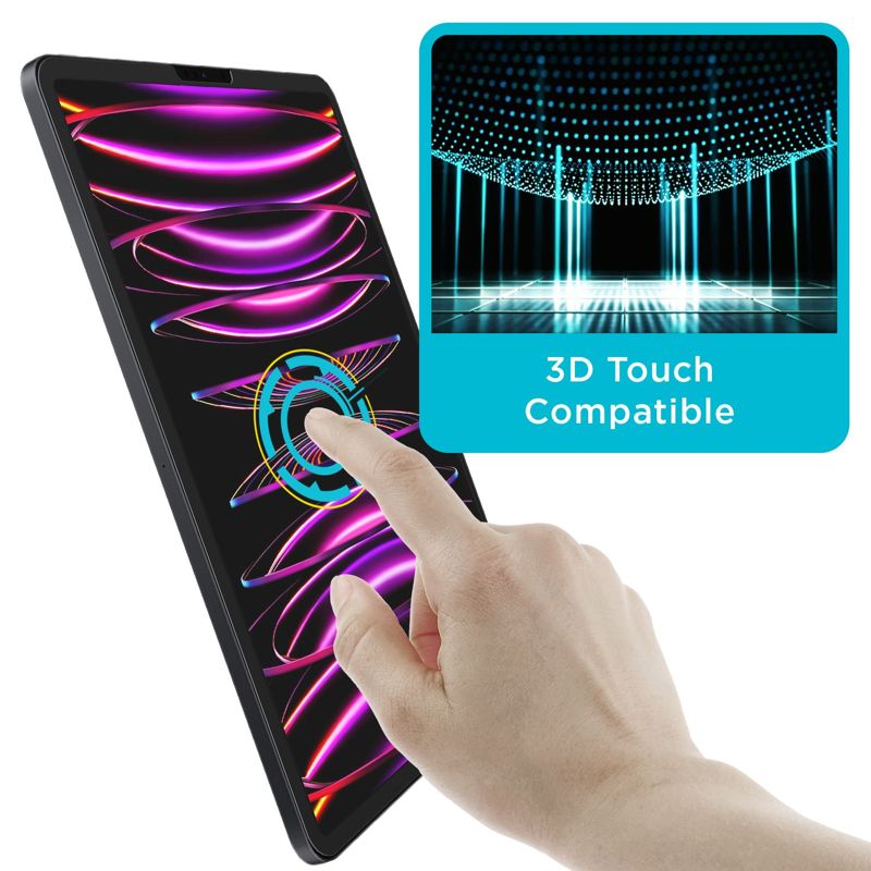 Tech Armor Matte Anti-Glare / Anti-Fingerprint Film Screen Protector Designed for Apple NEW iPad Pro 12.9 Inch 2022, 2021 , 2020 , 2018 2 Pack