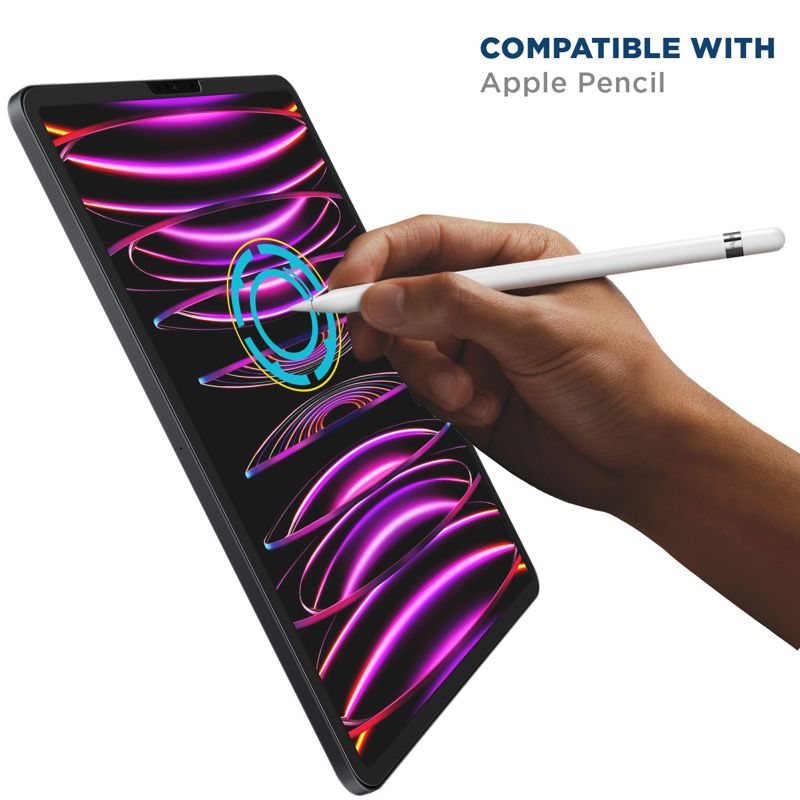 Tech Armor Ballistic Glass Screen Protector Designed for Apple NEW iPad Pro 12.9-inch 2022, 2021, 2020 and 2018 Tempered Glass 1 Pack