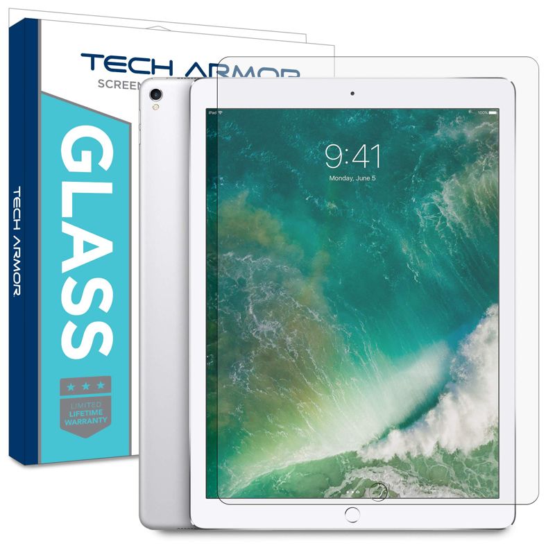 Premium Ballistic Glass Screen Protector for Apple iPad Pro 12.9-inch (2015 and 2017) [1-pack] - NOTE: Not Compatible with 2018, 2020, and 2021 models.