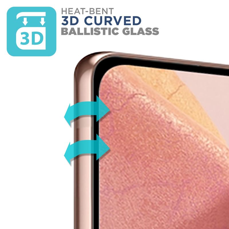 Tech Armor Ballistic Glass 3D Curved Screen Protector Designed for Samsung Galaxy Note 20 ( 2020 ) 1 Pack Tempered Glass