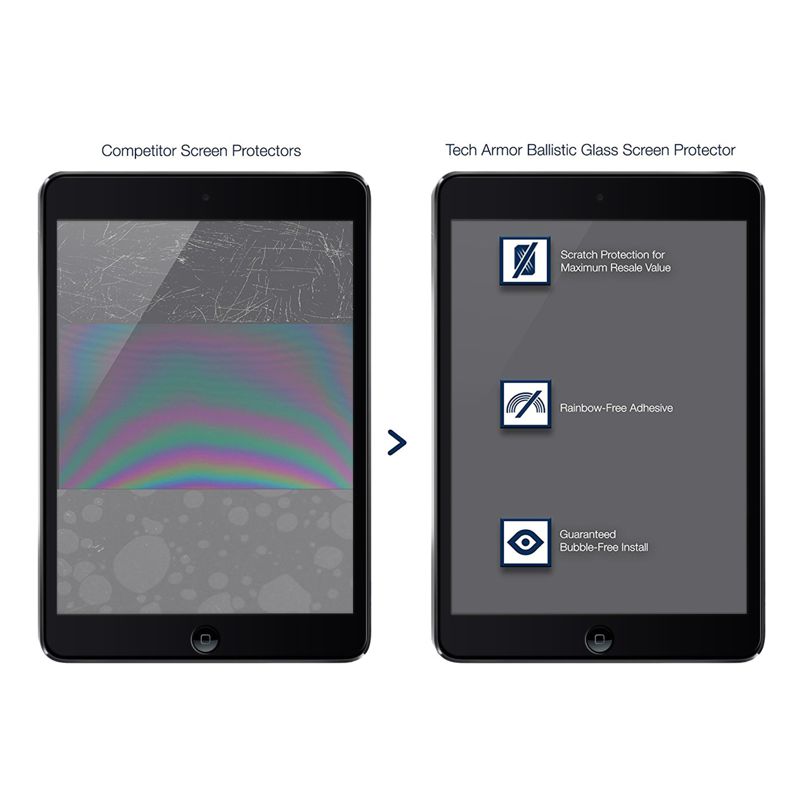 Tech Armor Ballistic Glass Screen Protector Designed for Apple iPad Pro 12.9 Inch ( 2015 and 2017 ) 1 Pack