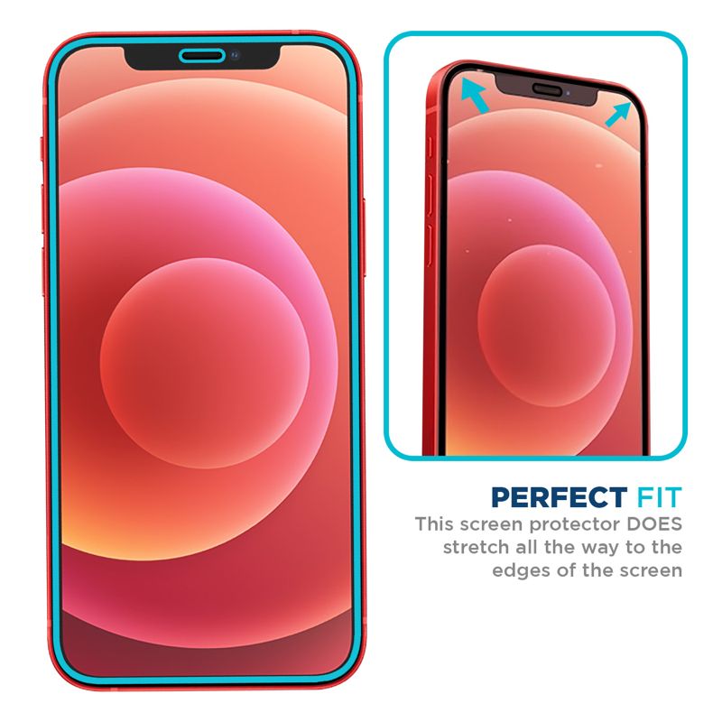 Tech Armor Edge to Edge Glass Screen Protector Designed for Apple iPhone 12 mini 5.4 Inch 1 Pack Tempered Glass Full Protection 2020