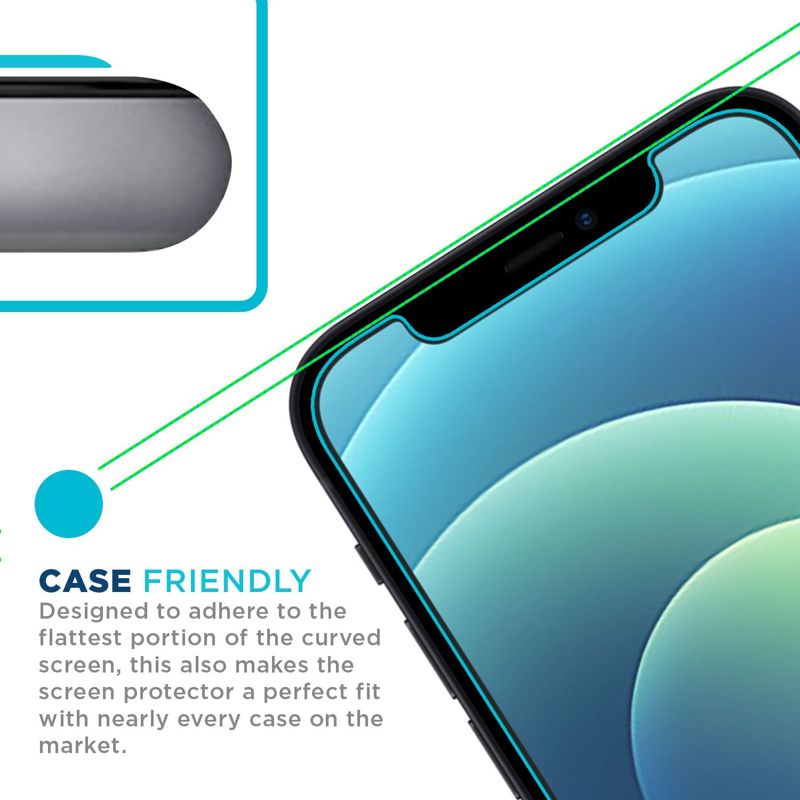 Tech Armor Matte Anti-Glare / Anti-Fingerprint Film Screen Protector Designed for Apple iPhone 12 and iPhone 12 Pro 6.1 Inch 3 Pack 2020