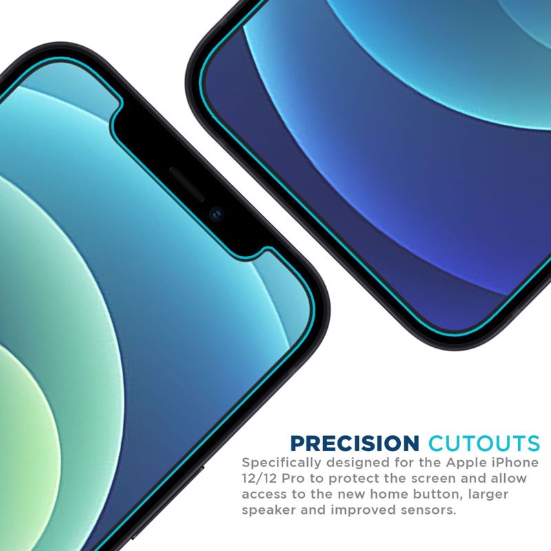 Tech Armor Matte Anti-Glare / Anti-Fingerprint Film Screen Protector Designed for Apple iPhone 12 and iPhone 12 Pro 6.1 Inch 3 Pack 2020