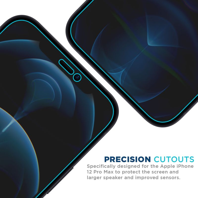 Tech Armor Privacy Ballistic Glass Screen Protector Designed for Apple iPhone 12 Pro Max 6.7 Inch 1 Pack 2020