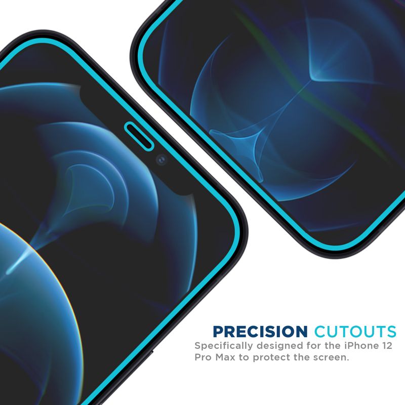Tech Armor Edge to Edge Glass Screen Protector for Apple NEW iPhone 12 Pro Max 6.7 Inch 1 Pack Tempered Glass Full Protection 2020