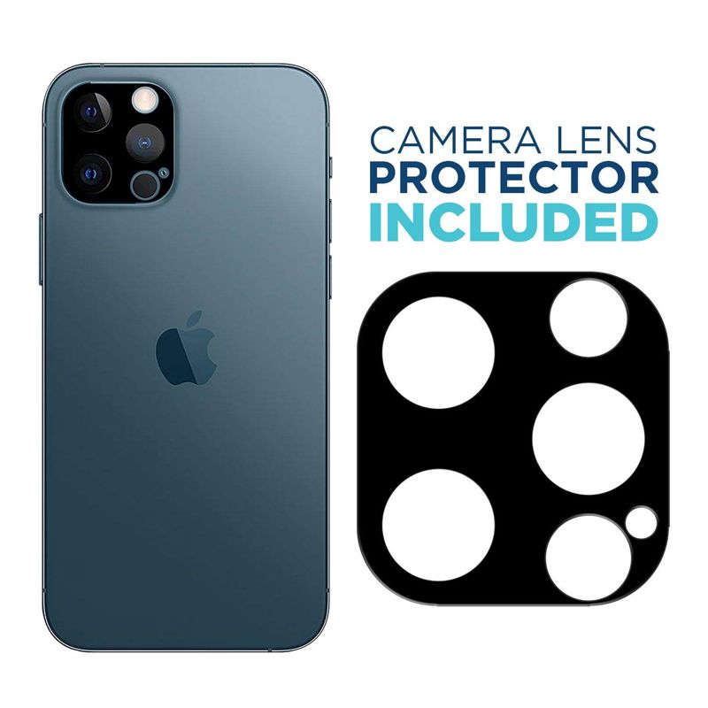 Tech Armor HD Clear Camera Lens Protector and Ballistic Glass Screen Protector Designed For iPhone 12 Pro 6.1 Inch 1 Pack Tempered Glass 2020