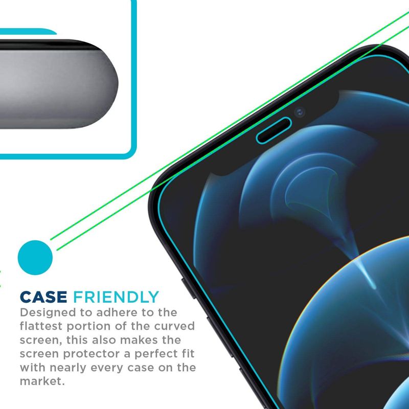 Tech Armor HD Clear Camera Lens Protector and Ballistic Glass Screen Protector Designed For iPhone 12 Pro 6.1 Inch 1 Pack Tempered Glass 2020