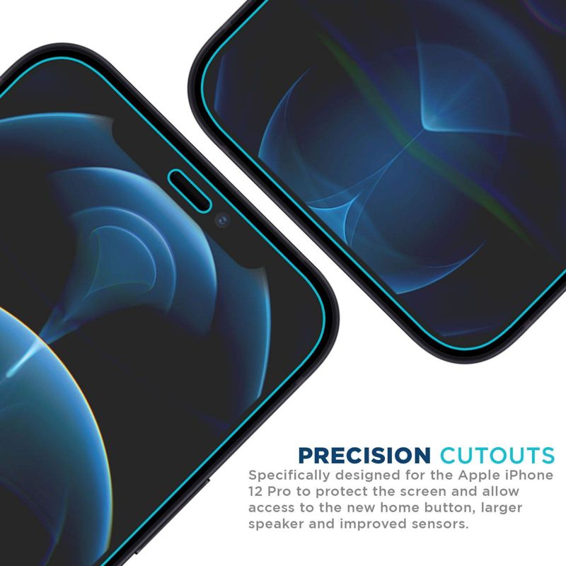 Tech Armor HD Clear Camera Lens Protector and Ballistic Glass Screen Protector Designed For iPhone 12 Pro 6.1 Inch 1 Pack Tempered Glass 2020