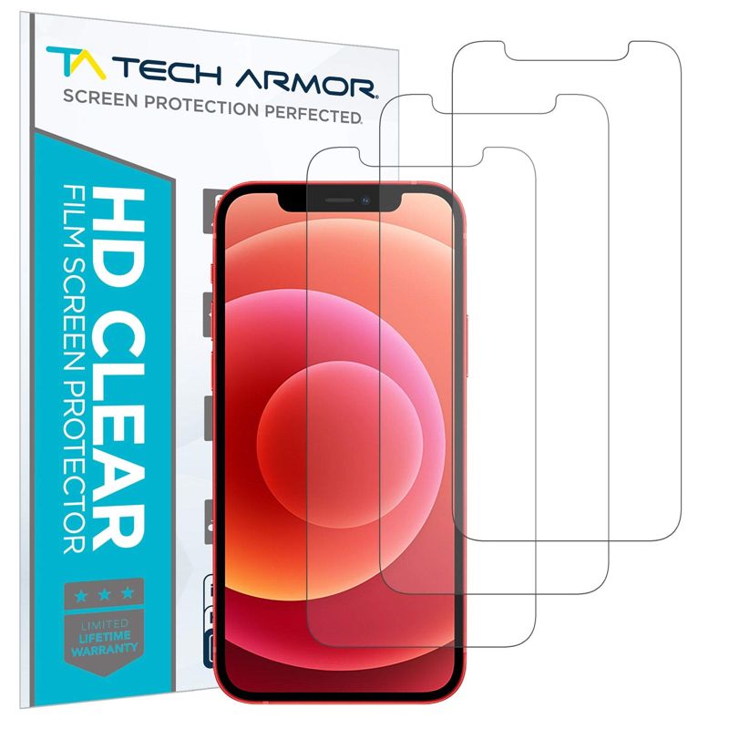 Tech Armor Anti-Fingerprint Film / Matte Anti-Glare Screen Protector Designed for Apple iPhone 12 mini 5.4 Inch 3 Pack 2020