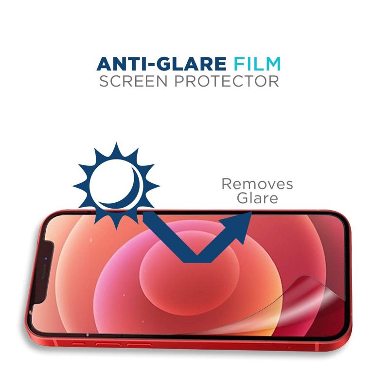 Tech Armor Anti-Fingerprint Film / Matte Anti-Glare Screen Protector Designed for Apple iPhone 12 mini 5.4 Inch 3 Pack 2020