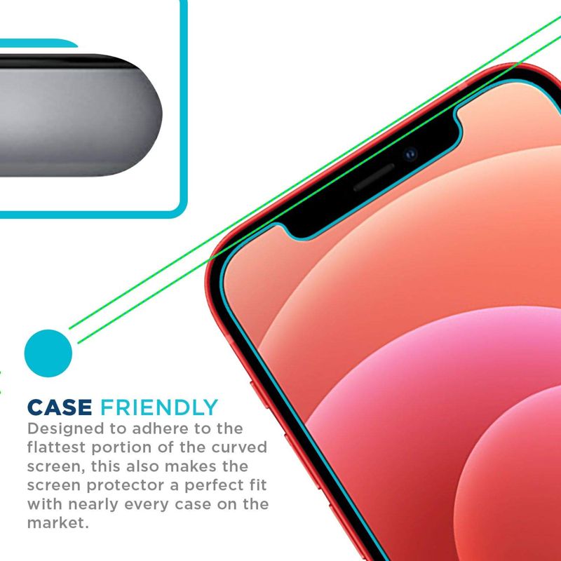 Tech Armor Anti-Fingerprint Film / Matte Anti-Glare Screen Protector Designed for Apple iPhone 12 mini 5.4 Inch 3 Pack 2020