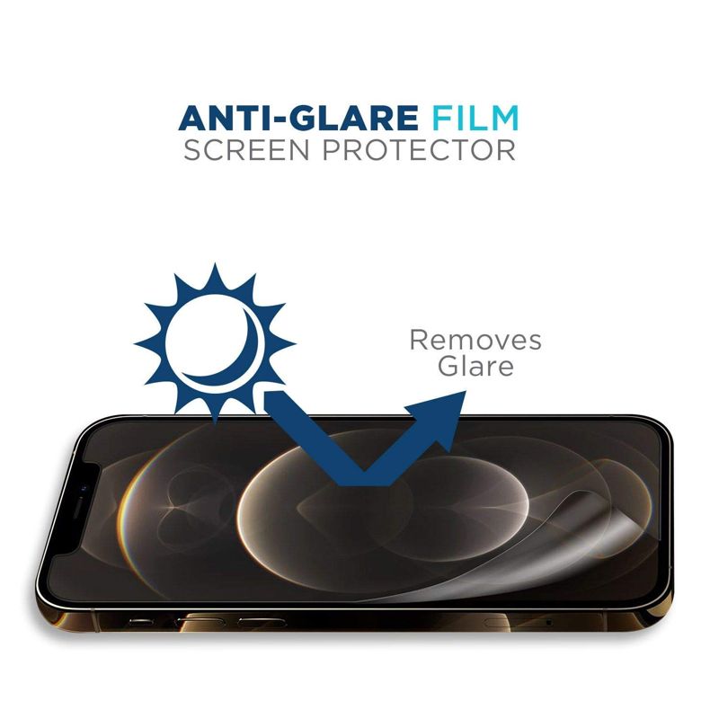 Tech Armor Matte Anti-Glare / Anti-Fingerprint Film Screen Protector Designed for Apple iPhone 12 Pro Max 6.7 Inch 3 Pack 2020
