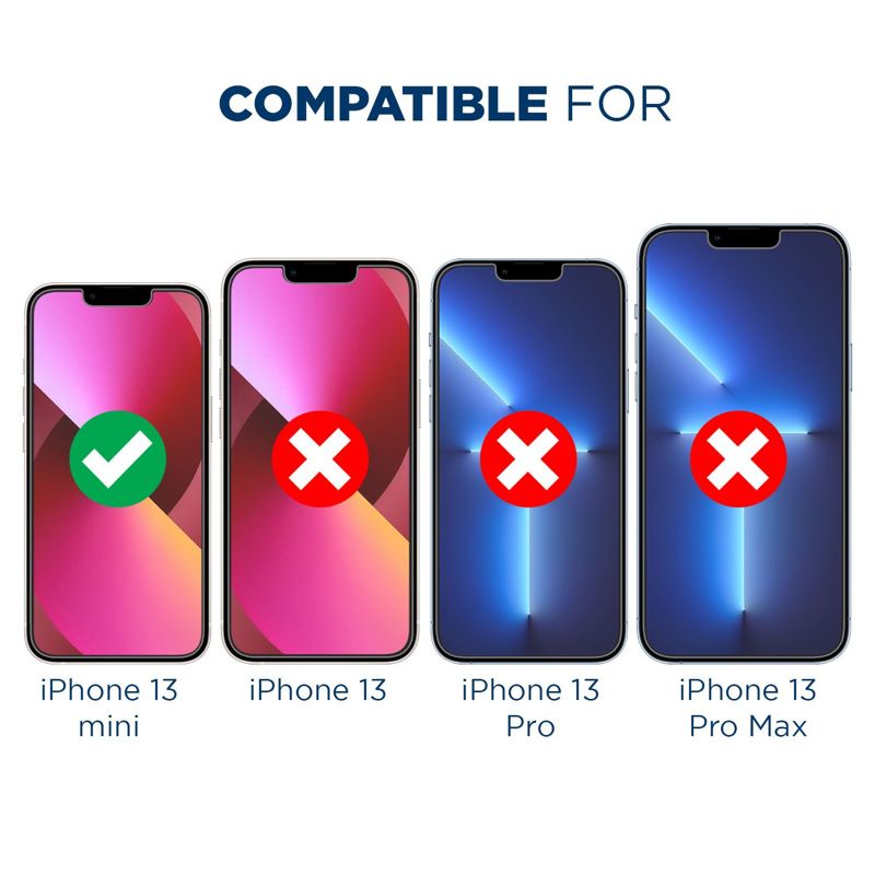 Tech Armor Matte Anti-Glare/Anti-Fingerprint Film Screen Protector for Apple NEW iPhone 13 mini (5.4") - Case-Friendly, Haptic Touch Accurate Designed for New iPhone 13 mini (5.4") 2021 [ 3-Pack ]