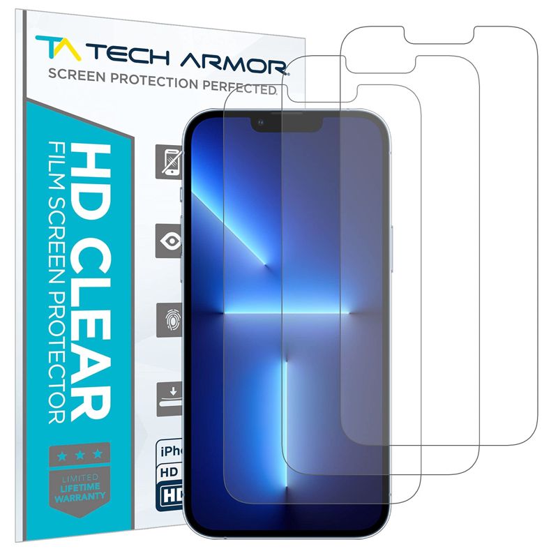 Tech Armor Matte Anti-Glare / Anti-Fingerprint Film Screen Protector Designed for Apple NEW iPhone 13 Pro Max 6.7 Inch 3 Pack 2021