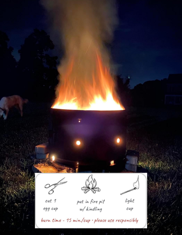 "Egg" Nighter Eco-Friendly Firestarter