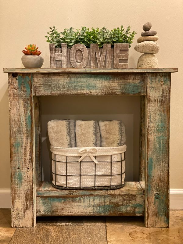 Reclaimed side table