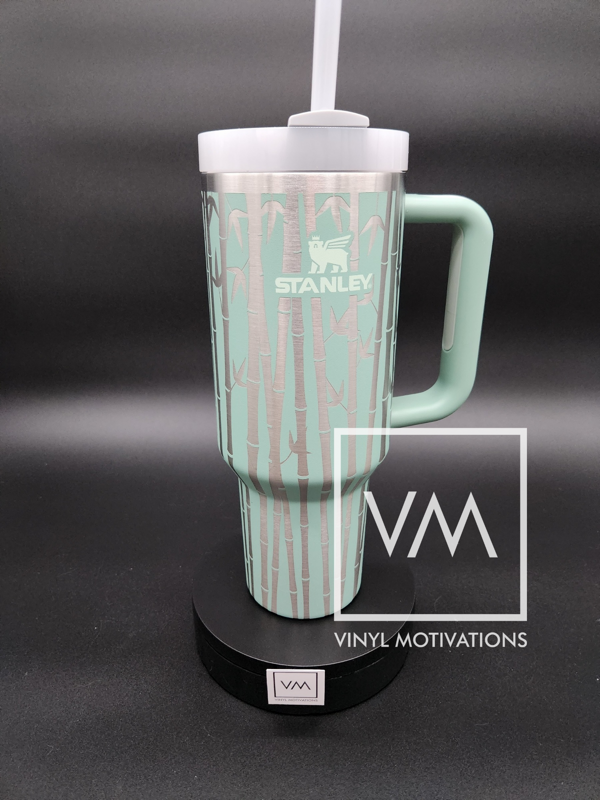 Zen Bamboo 40oz Tumbler Wrap Design