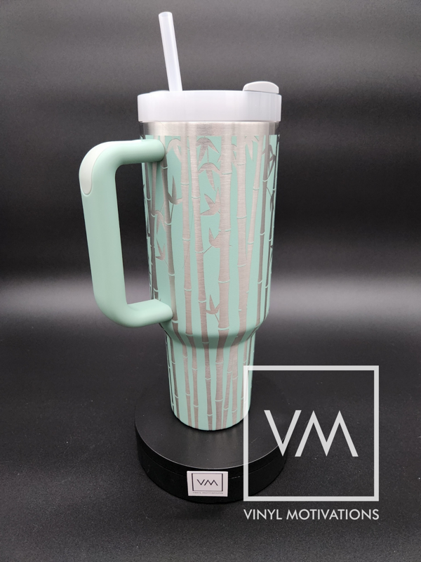 Zen Bamboo 40oz Tumbler Wrap Design
