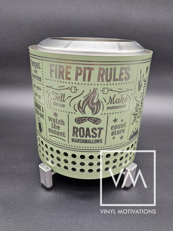 Fire Pit Rules! Custom Solo Stove Mesa / Mesa XL (Ash, Mesa)