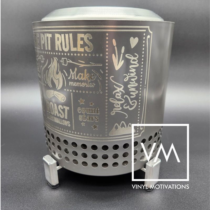 Fire Pit Rules! Custom Solo Stove Mesa / Mesa XL (Ash, Mesa)