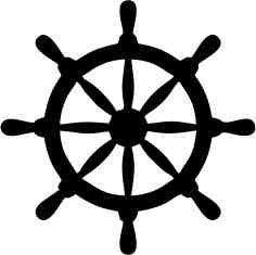 Ship Wheel Machine Embroidery Design, Boating, Sailing, Nautical, Pirate, Coordinates, Ocean, Beach, Sea Life