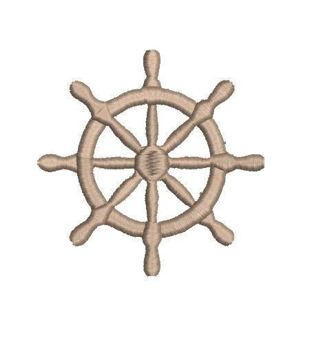 Ship Wheel Machine Embroidery Design, Boating, Sailing, Nautical, Pirate, Coordinates, Ocean, Beach, Sea Life