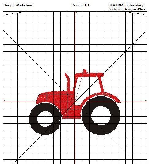 Farm Tractor Machine Embroidery Design, NOT A PATCH, 4 Sizes Farm Tractor Designs, Farmer, Tractor, Farm, Farmhouse