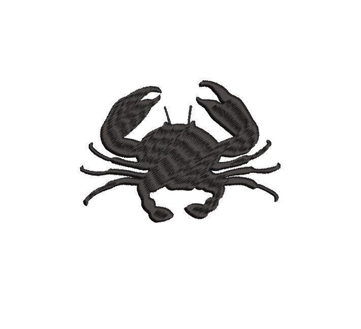 Crab Machine Embroidery Design, NOT A PATCH, Crab, Sea Life, Nautical, Beach, Wildlife, Nature, Sea Creature, 5 Sizes