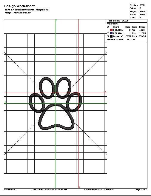 Paw Print Applique, Machine Embroidery Design, 3 Sizes, Paw Applique Designs, Love, Paw Print, Love Design, Paw Embroidery Design